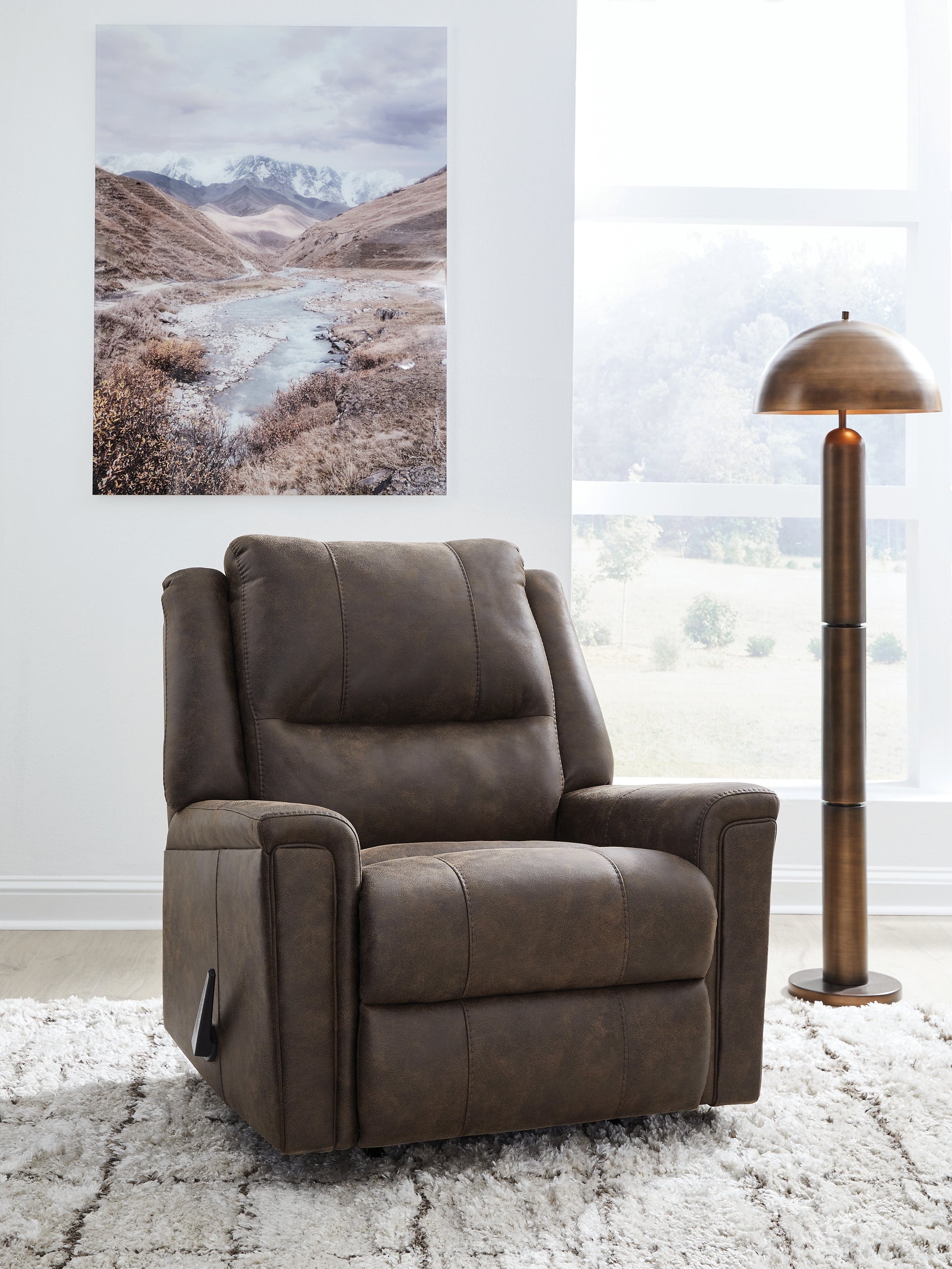 Orange Furniture Outlet - Ashley Furniture - Lixtowel Living Room - Rocker Recliner / Walnut - PC5300425