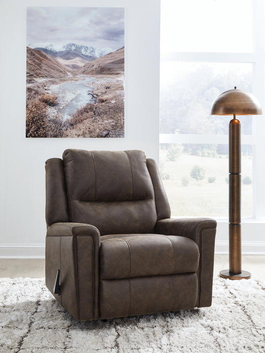 Orange Furniture Outlet - Ashley Furniture - Lixtowel Living Room - Rocker Recliner / Walnut - PC5300425