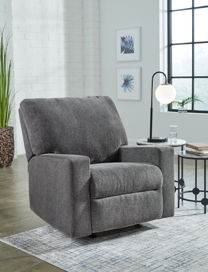 Orange Furniture Outlet - Ashley Furniture - Rannis Living Room - Rocker Recliner / Pewter - 5360225