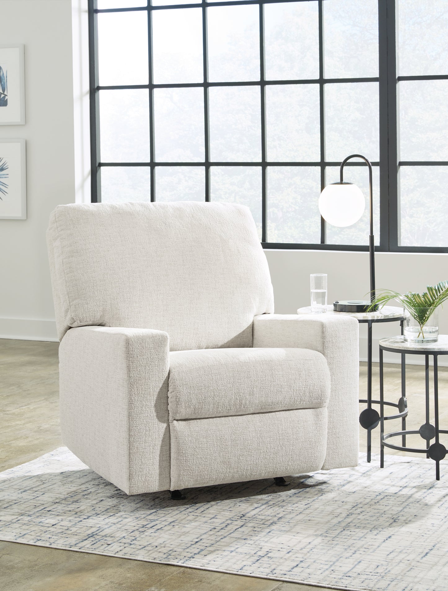 Orange Furniture Outlet - Ashley Furniture - Rannis Living Room - Rocker Recliner / Snow - 5360325