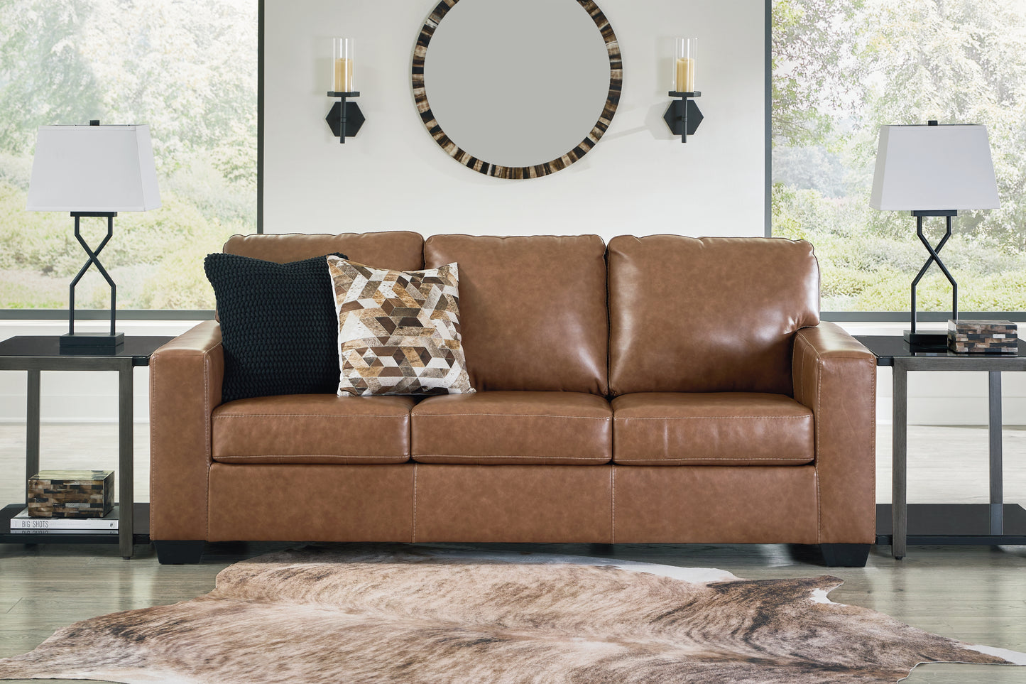 Orange Furniture Outlet - Ashley Furniture - Bolsena Living Room - Sofa / Caramel - 5560338