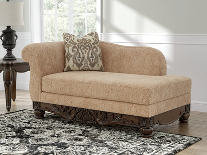 Orange Furniture Outlet - Ashley Furniture - Chelsworth Living Room - RAF Corner Chaise / Golden - PC5790516
