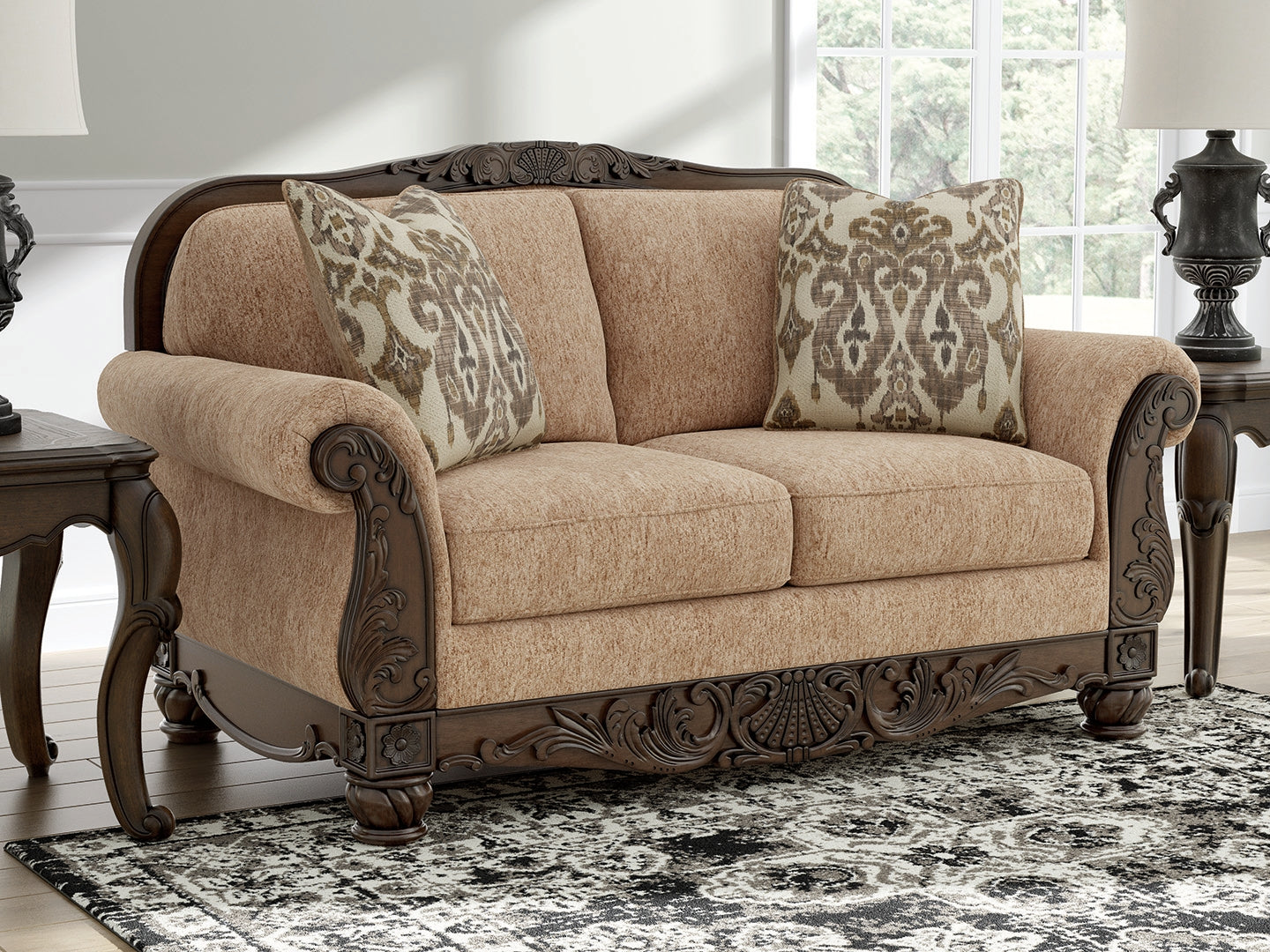 Orange Furniture Outlet - Ashley Furniture - Chelsworth Living Room - Loveseat / Golden - PC5790535