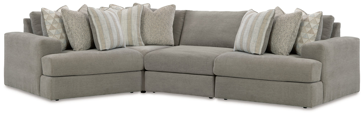 Orange Furniture Outlet - Ashley Furniture - Avaliyah Sectional - RAF 4-Piece Sectional / Ash - 58103S5
