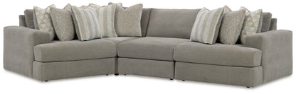 Orange Furniture Outlet - Ashley Furniture - Avaliyah Sectional - RAF 4-Piece Sectional / Ash - 58103S5