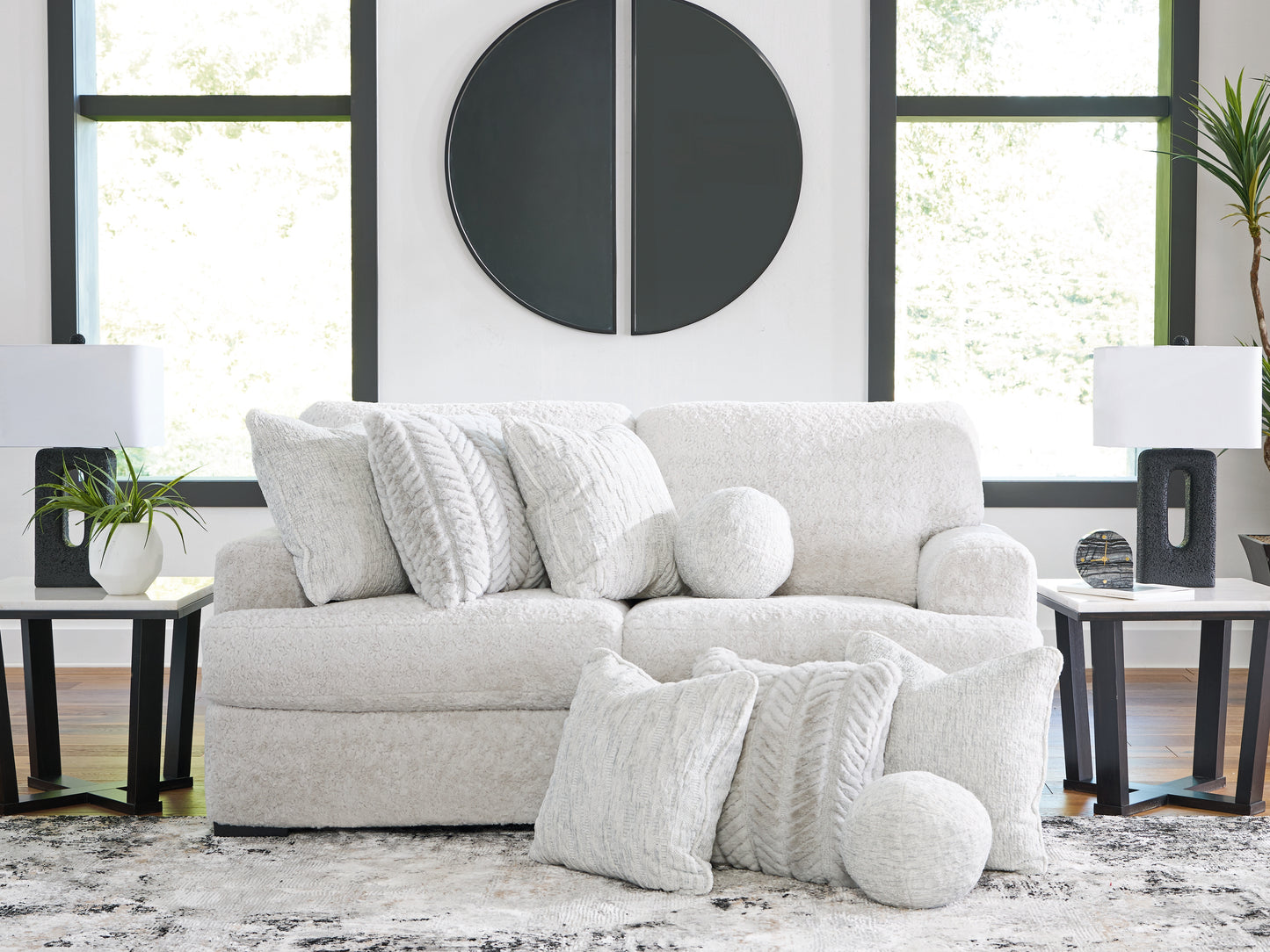 Orange Furniture Outlet - Ashley Furniture - Cuddle Plush Sectional - RAF 2-Piece Sectional / Arctic - PC59106S9