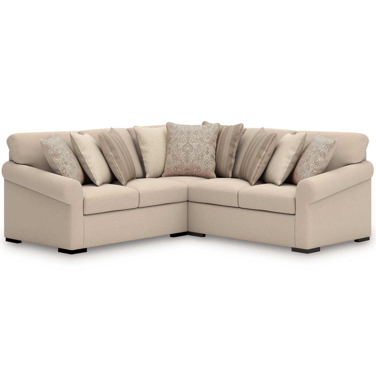 Orange Furniture Outlet - Ashley Furniture - LadyMae Sectional - RAF 2-Piece Sectional with Chaise / Twill - 59404S2