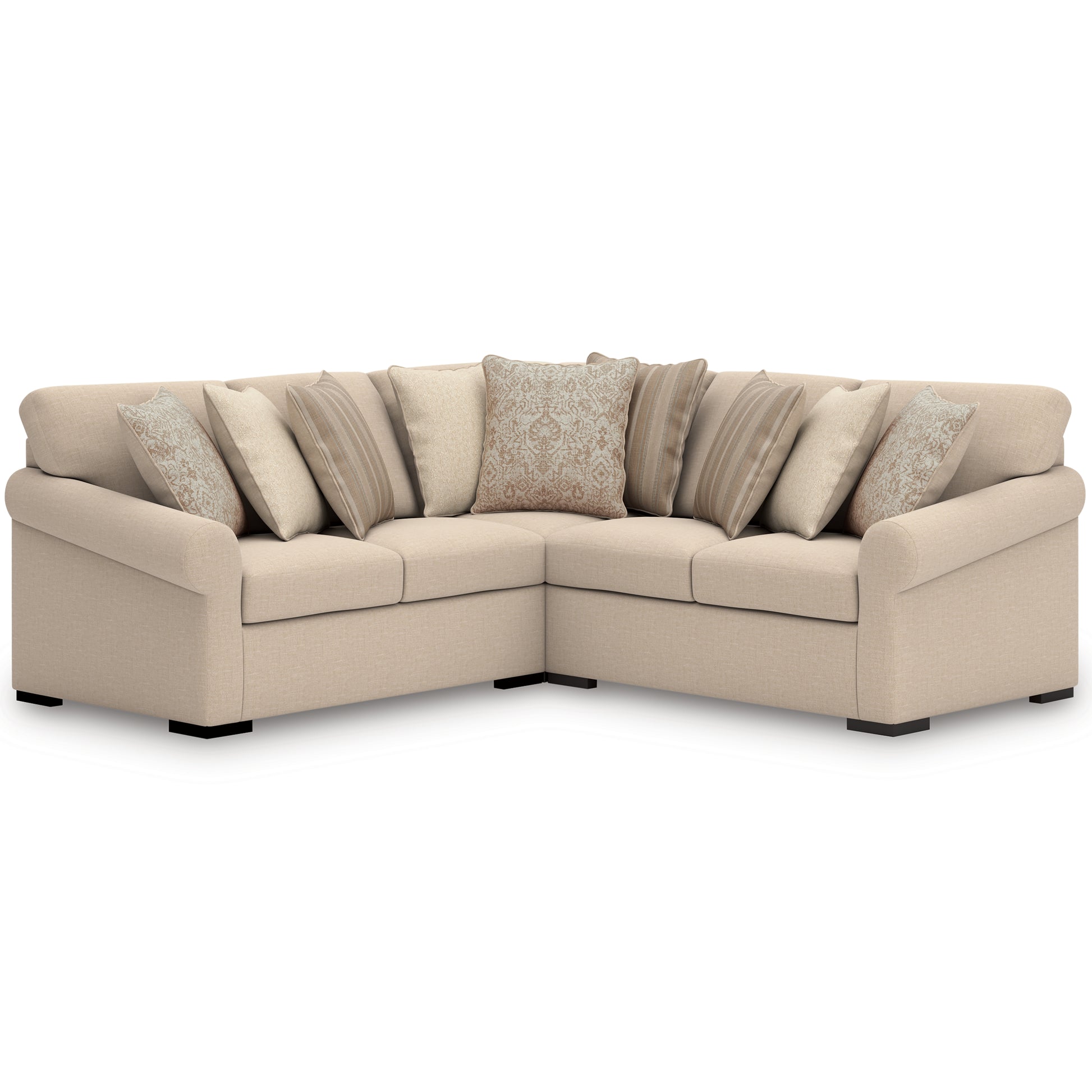 Orange Furniture Outlet - Ashley Furniture - LadyMae Sectional - RAF 2-Piece Sectional with Chaise / Twill - 59404S2