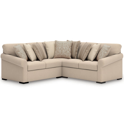Orange Furniture Outlet - Ashley Furniture - LadyMae Sectional - RAF 2-Piece Sectional with Chaise / Twill - 59404S2
