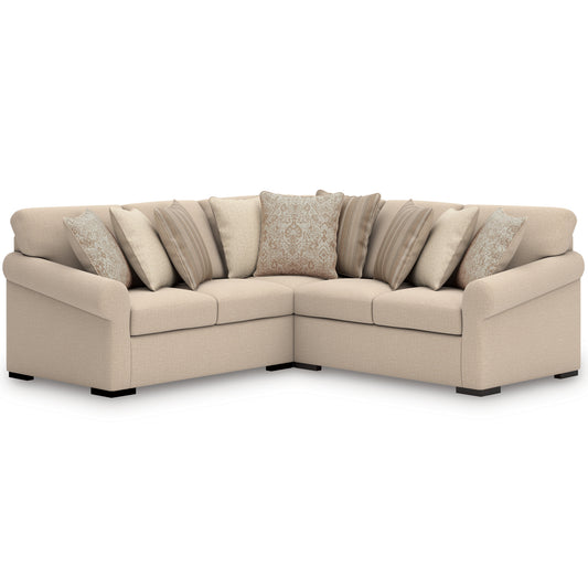 Orange Furniture Outlet - Ashley Furniture - LadyMae Sectional - RAF 2-Piece Sectional with Chaise / Twill - 59404S2