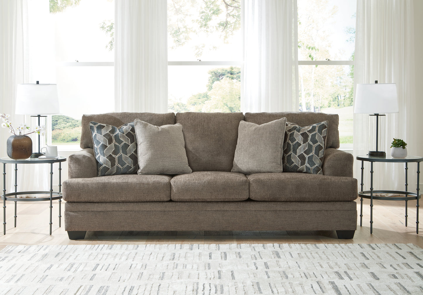 Orange Furniture Outlet - Ashley Furniture - Stonemeade Living Room - Sofa / Nutmeg - 5950538