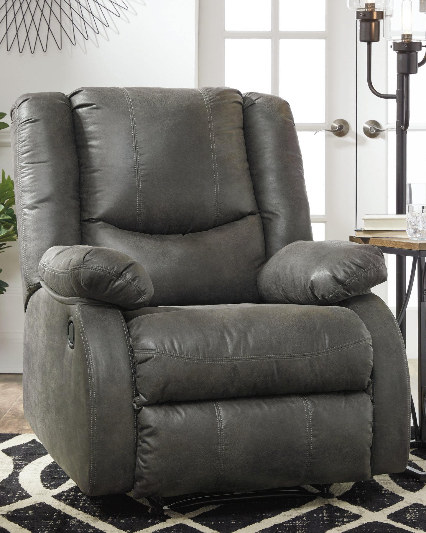 Orange Furniture Outlet - Ashley Furniture - Bladewood Living Room - Zero Wall Recliner / Slate - 6030629
