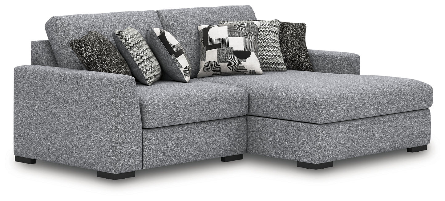 Orange Furniture Outlet - Ashley Furniture - Bealton Sectional - RAF 2-Piece Sectional with Chaise / Salt and Pepper - 61305S10