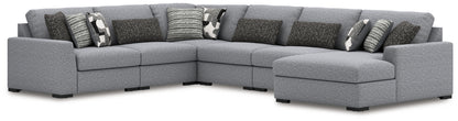 Orange Furniture Outlet - Ashley Furniture - Bealton Sectional - RAF 6-Piece Sectional with Chaise / Salt and Pepper - 61305S12