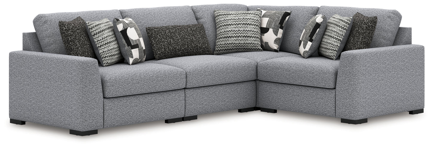 Orange Furniture Outlet - Ashley Furniture - Bealton Sectional - RAF 4-Piece Sectional / Salt and Pepper - 61305S5