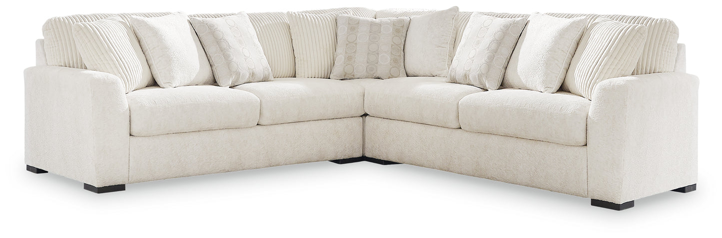 Orange Furniture Outlet - Ashley Furniture - Chessington Sectional - LAF 3-Piece Sectional / Ivory - 61904S5