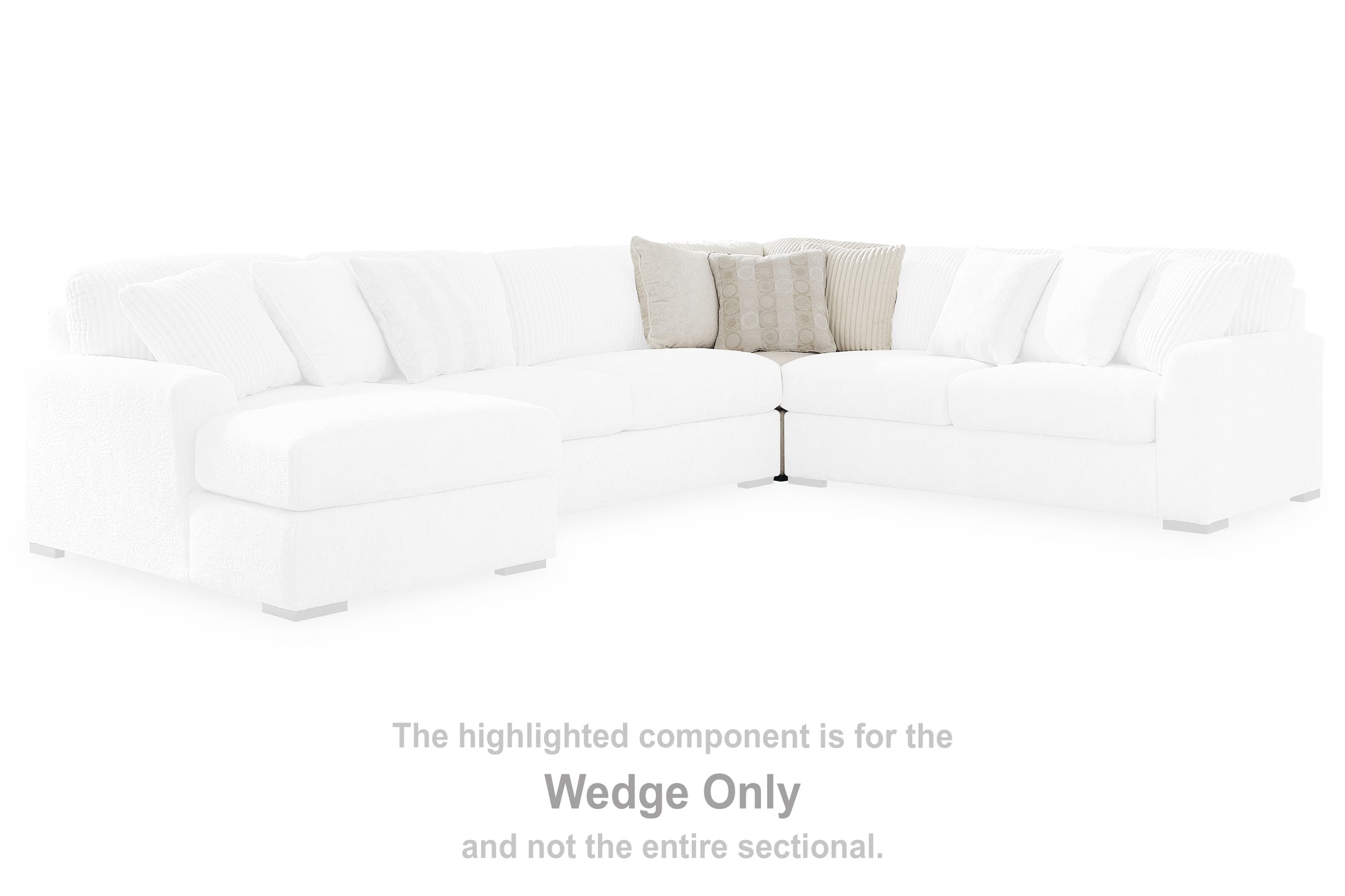Orange Furniture Outlet - Ashley Furniture - Chessington Sectional - LAF 3-Piece Sectional / Ivory - 61904S5