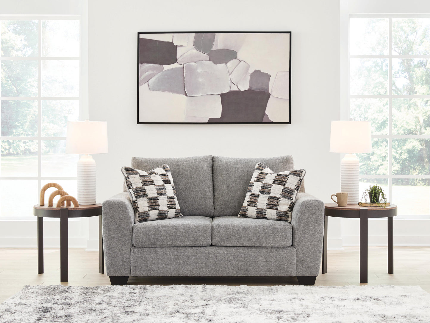 Orange Furniture Outlet - Ashley Furniture - Loreo Living Room - Loveseat / Flint - 6310335