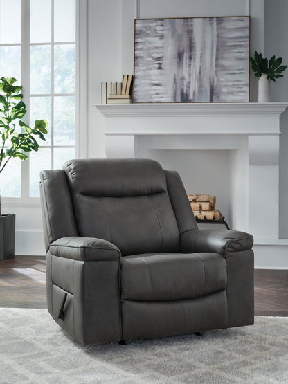 Orange Furniture Outlet - Ashley Furniture - Status Check Living Room - Rocker Recliner / Caramel - PC6530825