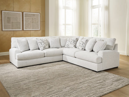 Orange Furniture Outlet - Ashley Furniture - Misty-Lakes Sectional - 3-Piece Sectional / Chalk - PC66906S4