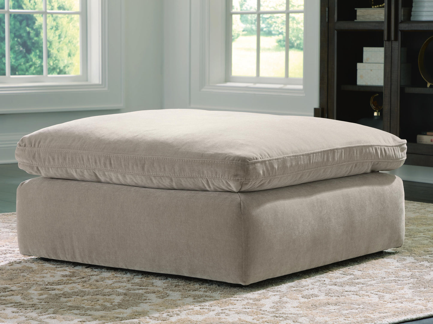 Orange Furniture Outlet - Ashley Furniture - Maxton Heights Living Room - Oversized Accent Ottoman / Pebble - 6780808