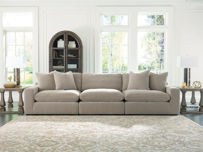Orange Furniture Outlet - Ashley Furniture - Maxton Heights Sectional - RAF 3-Piece Sectional Sofa / Pebble - 67808S2