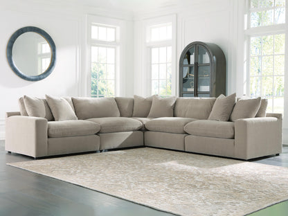 Orange Furniture Outlet - Ashley Furniture - Maxton Heights Sectional - RAF 5-Piece Sectional / Pebble - 67808S4