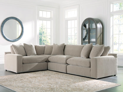 Orange Furniture Outlet - Ashley Furniture - Maxton Heights Sectional - RAF 4-Piece Sectional / Pebble - 67808S3