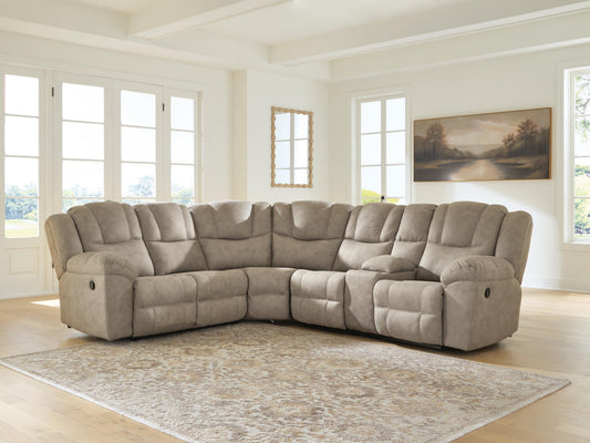 Orange Furniture Outlet - Ashley Furniture - Pearce-Pike Sectional - 3-Piece Reclining Sectional with Console - PC69205S2