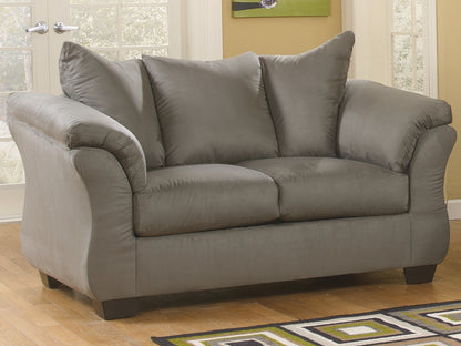 Orange Furniture Outlet - Ashley Furniture - Darcy Living Room - Loveseat / Cobblestone - 7500535