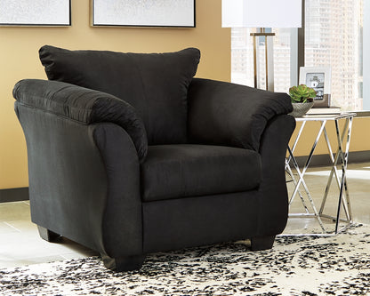 Orange Furniture Outlet - Ashley Furniture - Darcy Living Room - Chair / Black - 7500820