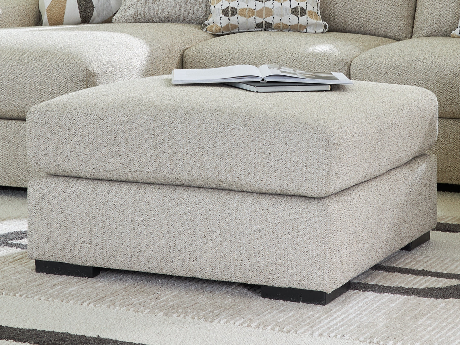 Orange Furniture Outlet - Ashley Furniture - Laurelgrove Living Room - Oversized Accent Ottoman / Pebble - 7510508