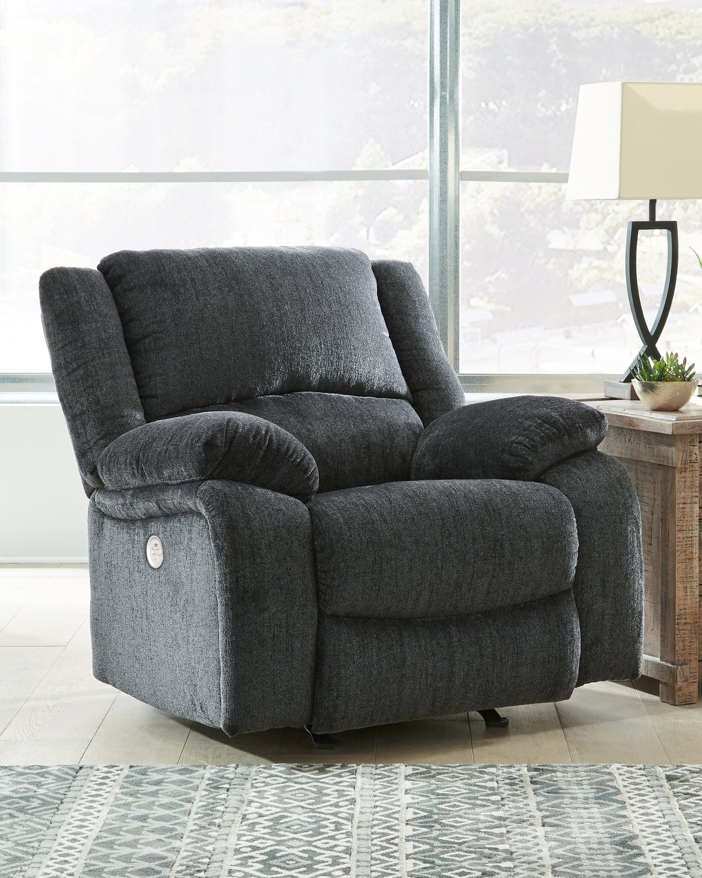 Orange Furniture Outlet - Ashley Furniture - Draycoll Living Room - Power Rocker Recliner / Slate - 7650498
