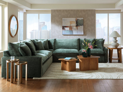 Orange Furniture Outlet - Ashley Furniture - Carriage View Sectional - LAF 3-Piece Sectional / Jade - 78001S1