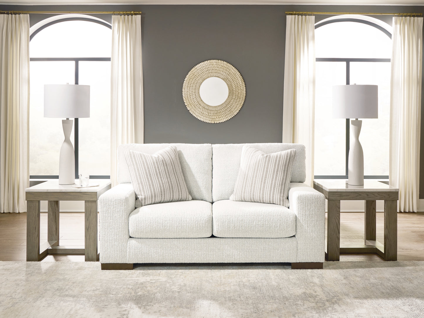 Orange Furniture Outlet - Ashley Furniture - Hartside Living Room - Loveseat / Frosted - 8010435