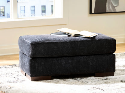 Orange Furniture Outlet - Ashley Furniture - Whitmore Manor Living Room - Ottoman / Black Pearl - 8040414