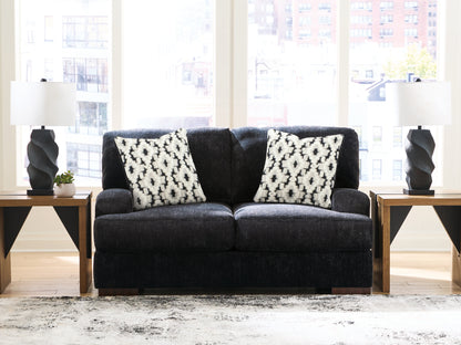Orange Furniture Outlet - Ashley Furniture - Whitmore Manor Living Room - Loveseat / Black Pearl - 8040435