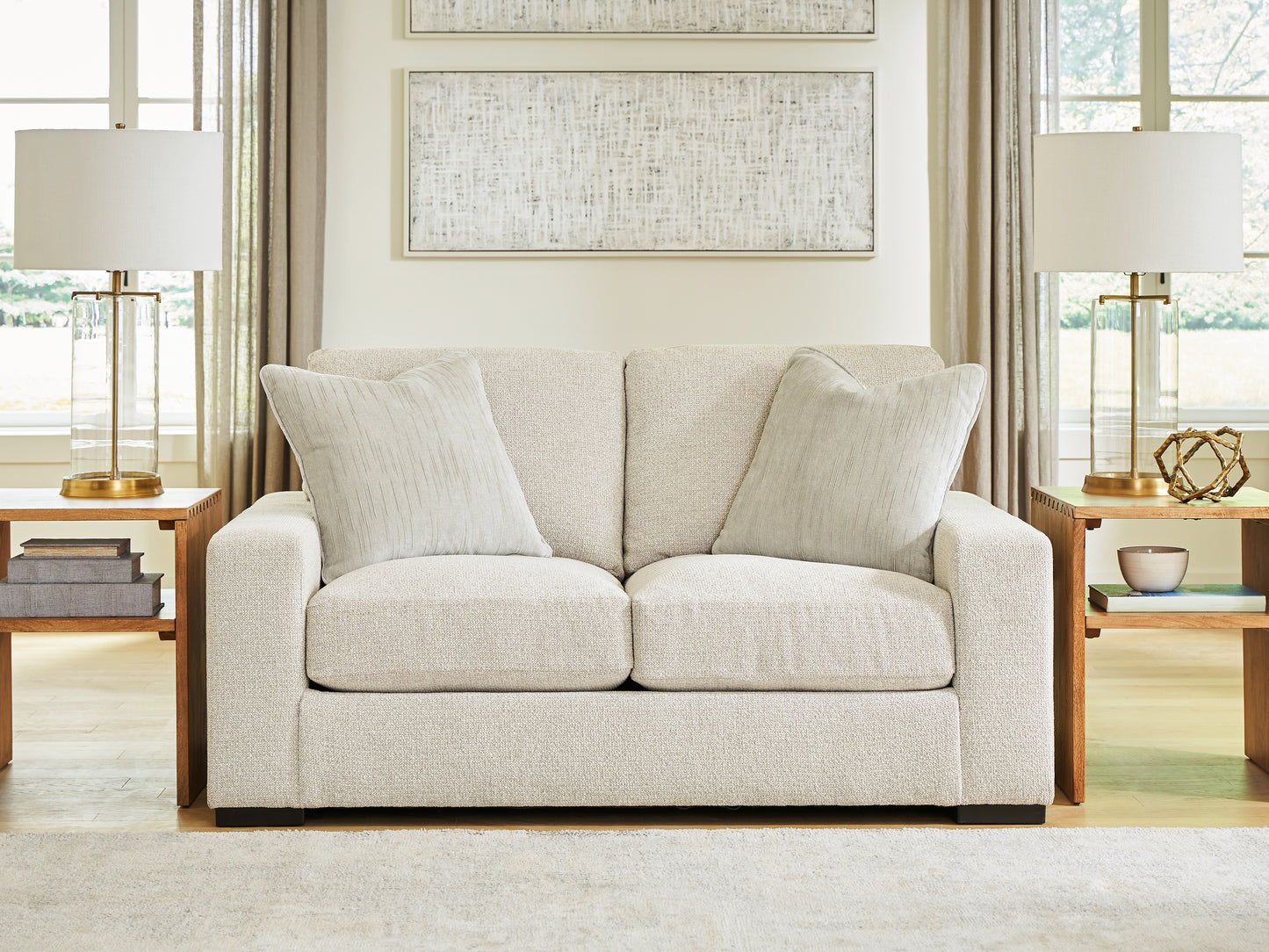 Orange Furniture Outlet - Ashley Furniture - Conlee-Pike Living Room - Loveseat / Linen - PC8131035