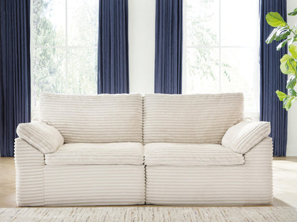 Orange Furniture Outlet - Ashley Furniture - Fannin Sectional - LAF/RAF Corner Chair (Set of 2) / Ivory - PC8430451