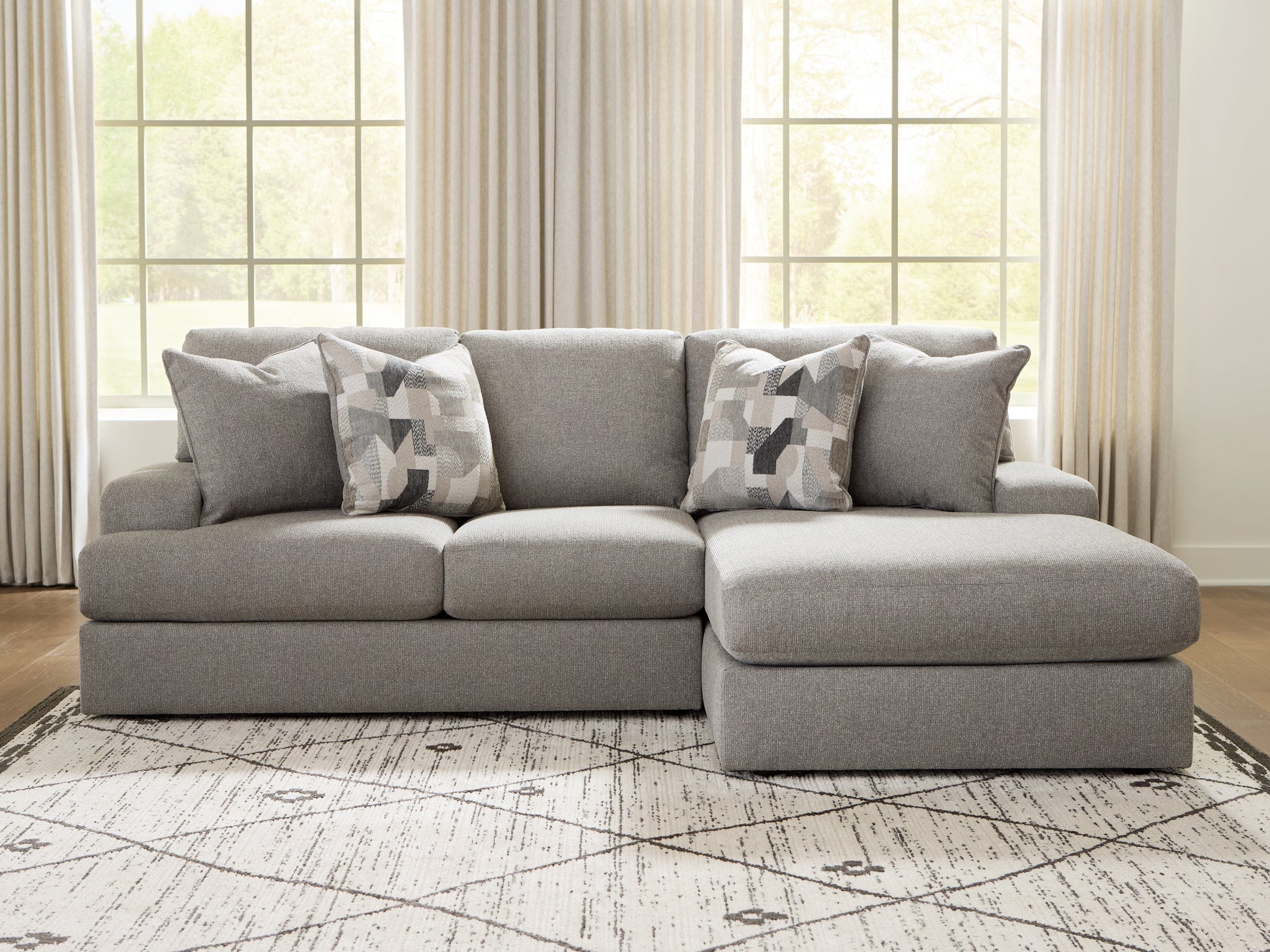 Orange Furniture Outlet - Ashley Furniture - Lindon Sectional - 2-Piece Sectional with Chaise - 84704S2