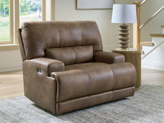 Orange Furniture Outlet - Ashley Furniture - Beckley Place Living Room - PWR Recliner/ADJ Headrest / Earth - PC9180282