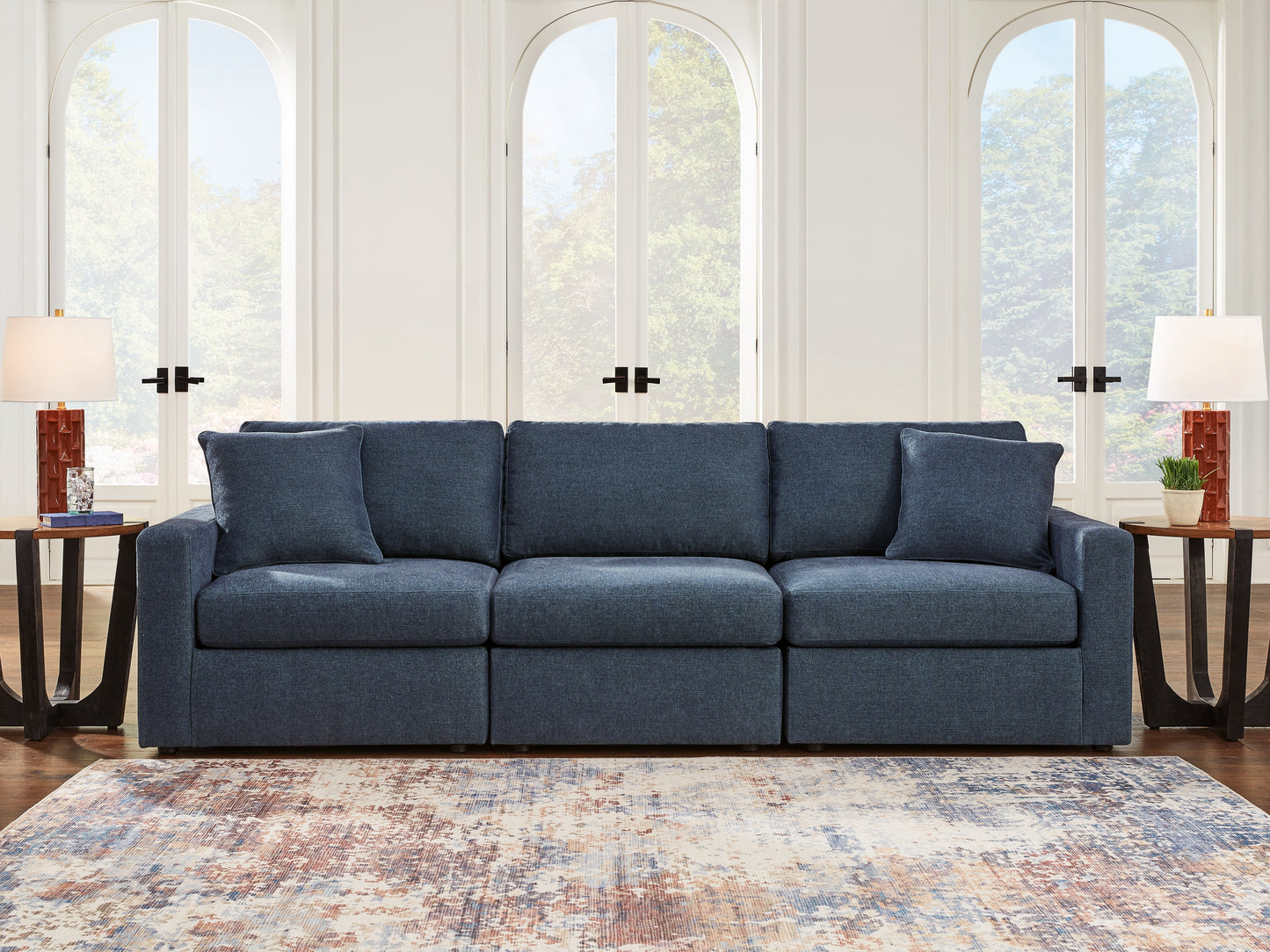 Orange Furniture Outlet - Ashley Furniture - Modmax Sectional - RAF 3-Piece Sectional / Ink - 92101S2