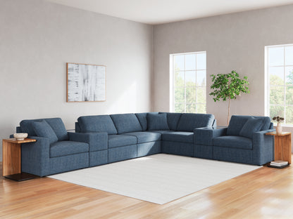 Orange Furniture Outlet - Ashley Furniture - Modmax Sectional - RAF 8-Piece Sectional / Ink - 92101S11