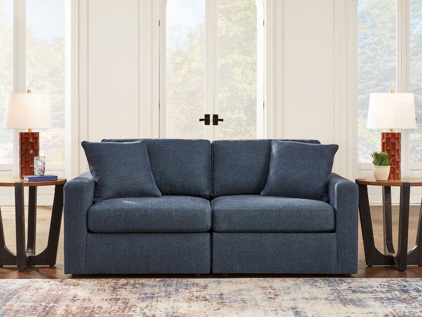 Orange Furniture Outlet - Ashley Furniture - Modmax Sectional - RAF 2-Piece Sectional / Ink - 92101S1