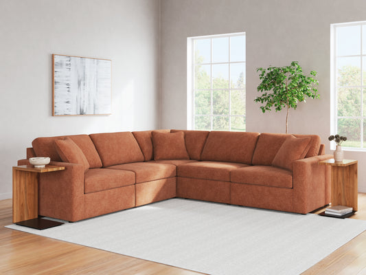 Orange Furniture Outlet - Ashley Furniture - Modmax Sectional - RAF 7-Piece Sectional with Audio Console / Ink - 92121S75