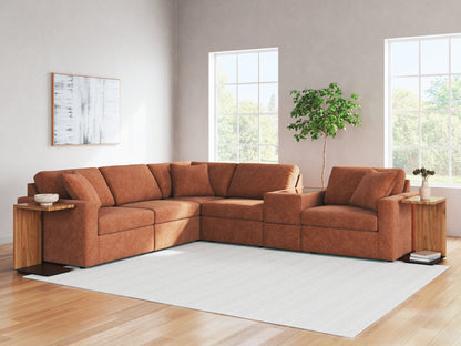 Orange Furniture Outlet - Ashley Furniture - Modmax Sectional - RAF 6-Piece Sectional / Spice - 92102S7
