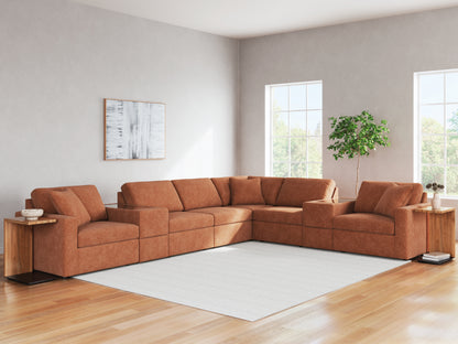 Orange Furniture Outlet - Ashley Furniture - Modmax Sectional - RAF 8-Piece Sectional / Spice - 92102S11