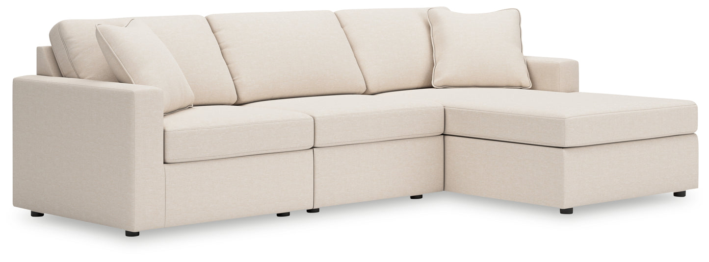 Orange Furniture Outlet - Ashley Furniture - Modmax Sectional - RAF 3-Piece Sectional with Chaise / Oyster - 92103S18
