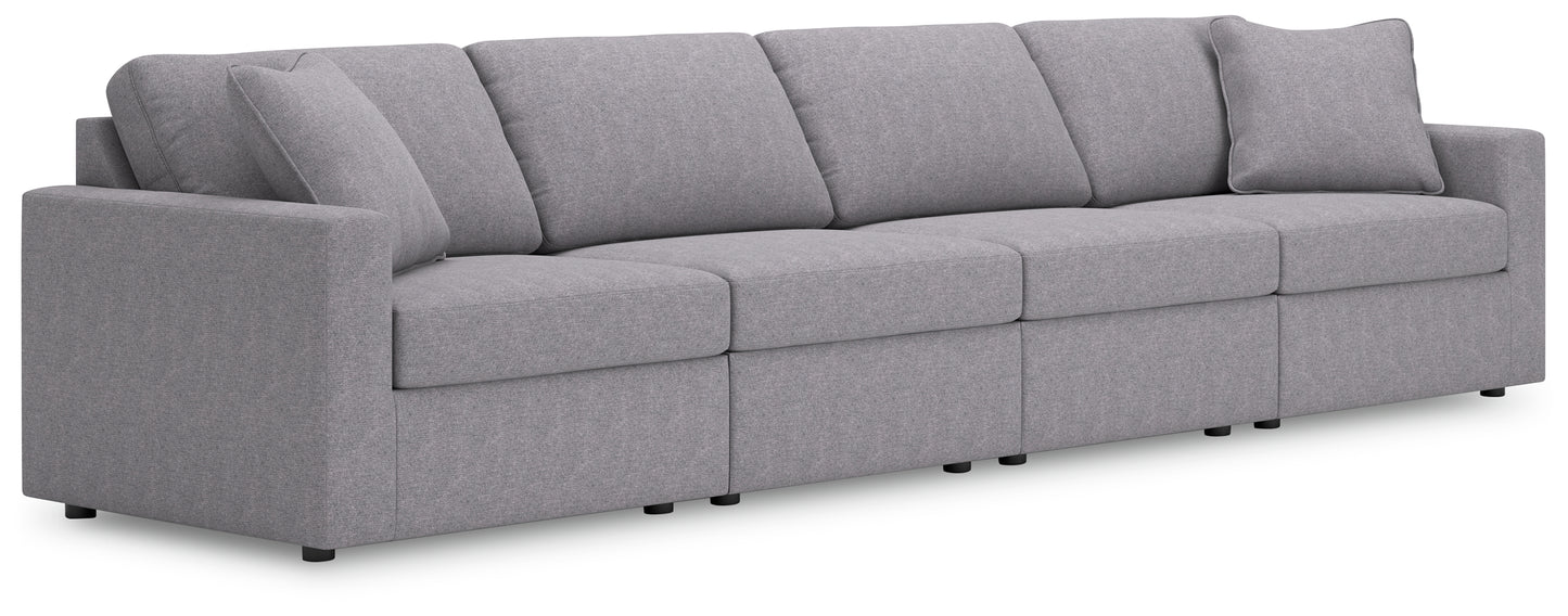 Orange Furniture Outlet - Ashley Furniture - Modmax Sectional - RAF 4-Piece Sectional / Granite - 92104S10