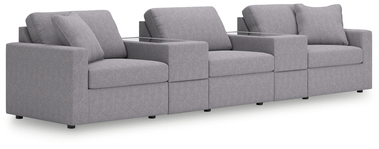 Orange Furniture Outlet - Ashley Furniture - Modmax Sectional - RAF 5-Piece Sectional / Granite - 92104S9